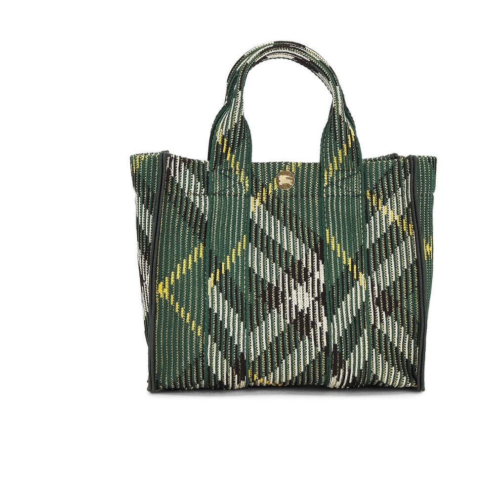 NEW Burberry - Mini Knit Plaid Tote Bag